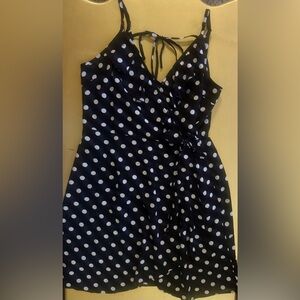 Band of Gypsies Black and White Polka Dot dress
